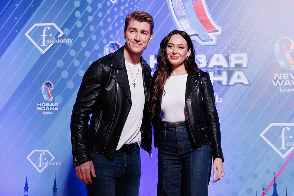 Алексей Воробьев и Аида Гарифуллина на конкурсе молодых исполнителей «Новая волна».