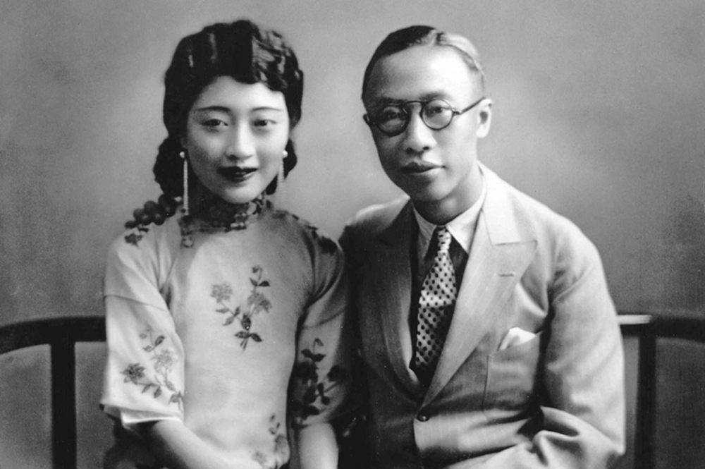 Пу И с императрицей Ваньжун, 1930-е.