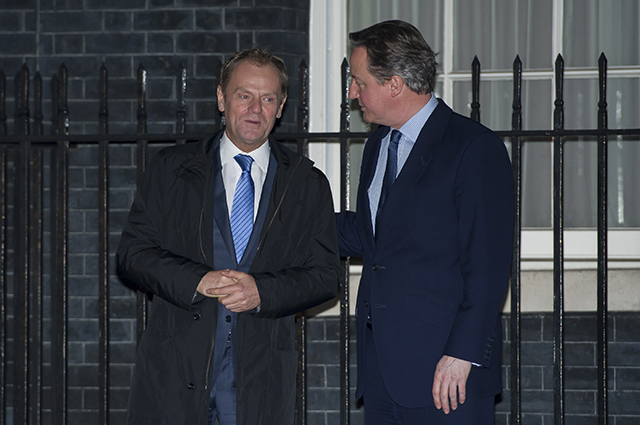 Встреча Дональда Туска в Дэвидом Кэмероном в Лондоне.