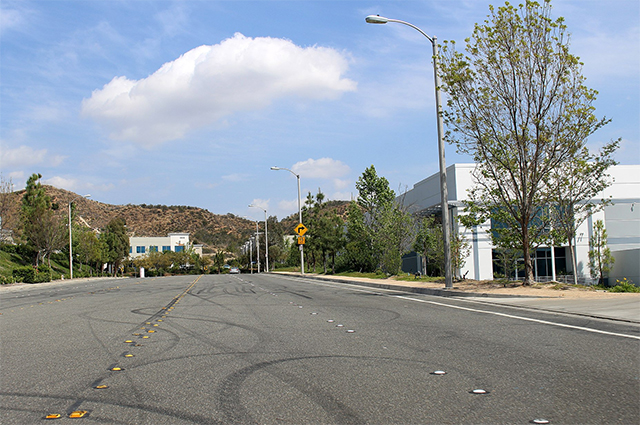 Место смерти Уокера на улице Геркулеса в Санта-Кларите (фото сделано в 2015 году)