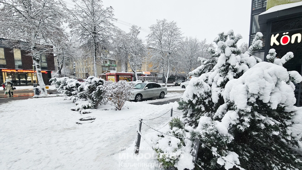 Снегопад, снег, зима