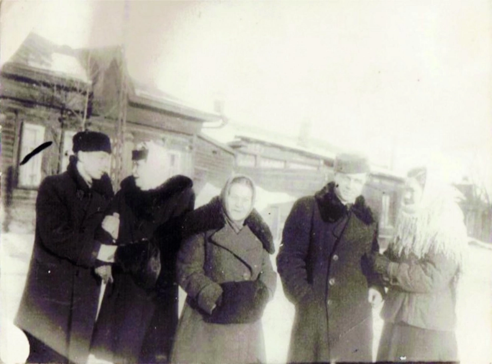 Бригада филармонии на гастролях, Зацепин А.С. слева. 1948 г.