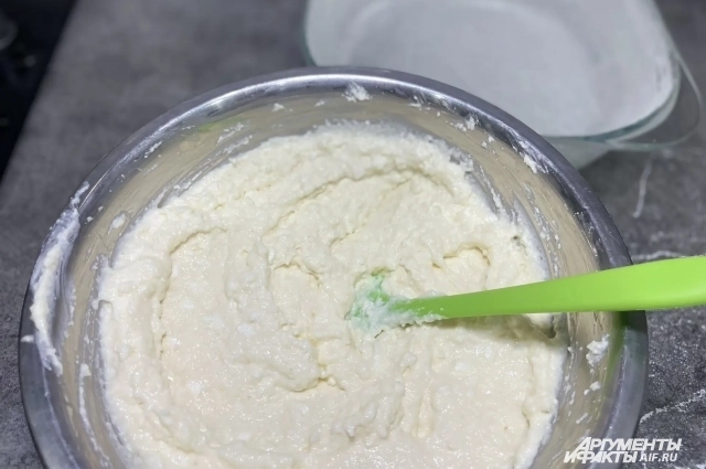 Тесто не должно быть слишком жидким.