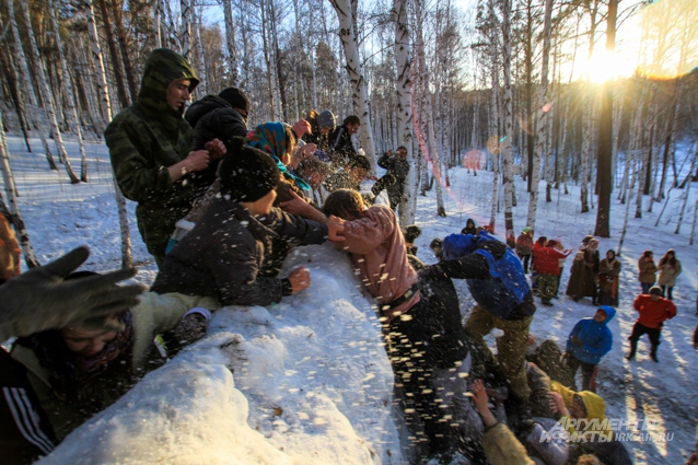 Масленица Комоедица в Иркутске.