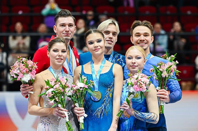 Подиум этапа Гран-при в Омске.