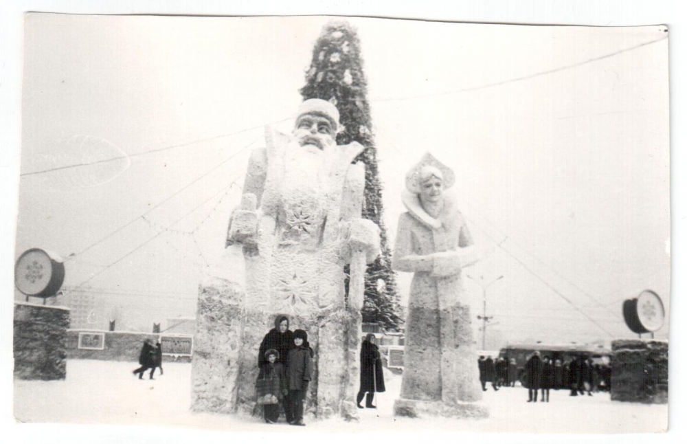 Снежные скульптуры.
