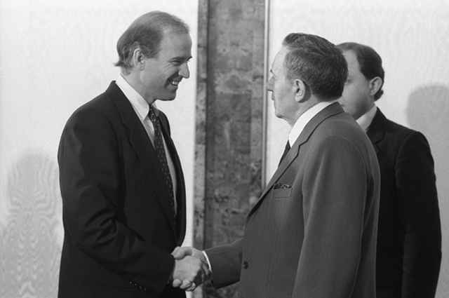 Встреча Д. Байдена и А. Громыко, 1988 год