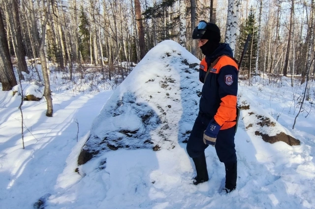 Фото с места поисков семьи Усольцевых в конце октября.