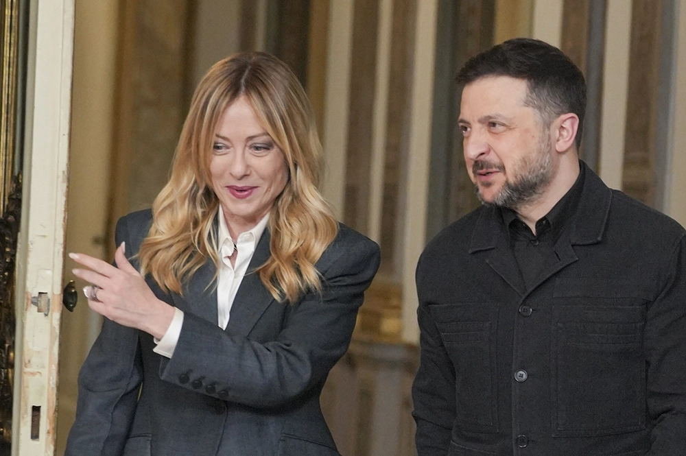 Владимир Зеленский и Джорджа Мелони. 