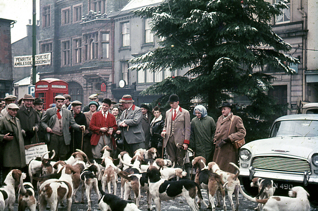 Охота на лис в Boxing Day в английском городе Кесвик, 1962 г.