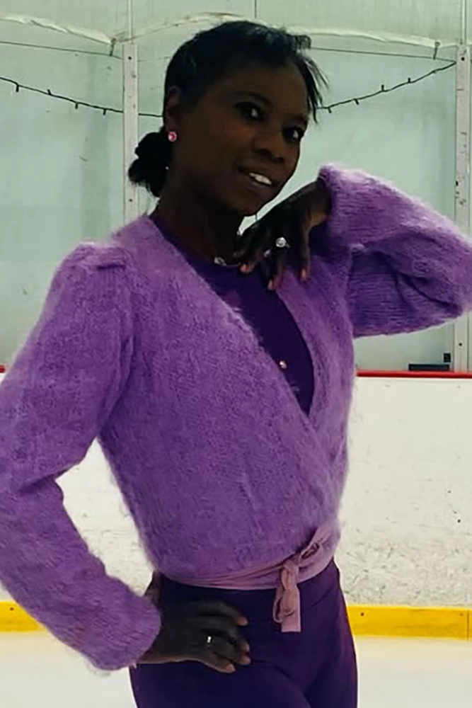 Фигуристка Сурия Бонали в юности.