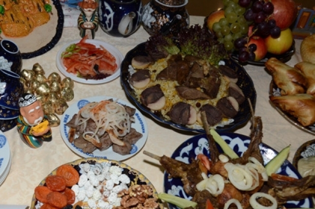 Блюда узбекской кухни.