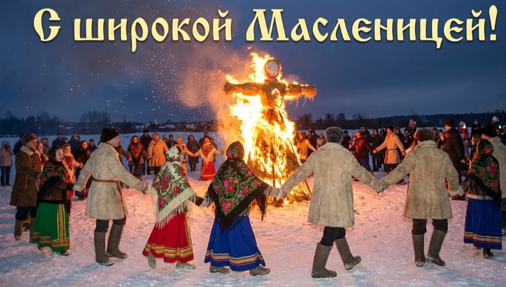 Открытка Масленица 2026