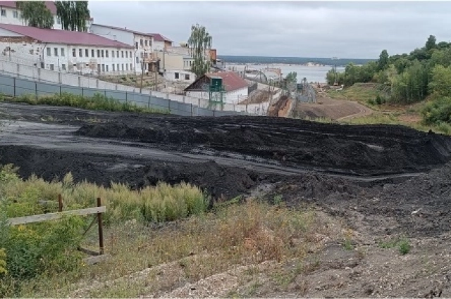 Опасный грунт возле Якимовского оврага.