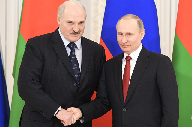 Президент Белоруссии Александр Лукашенко и президент РФ Владимир Путин.
