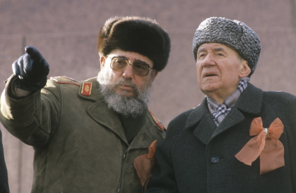 Фидель Кастро и Андрей Громыко. 1987 г.