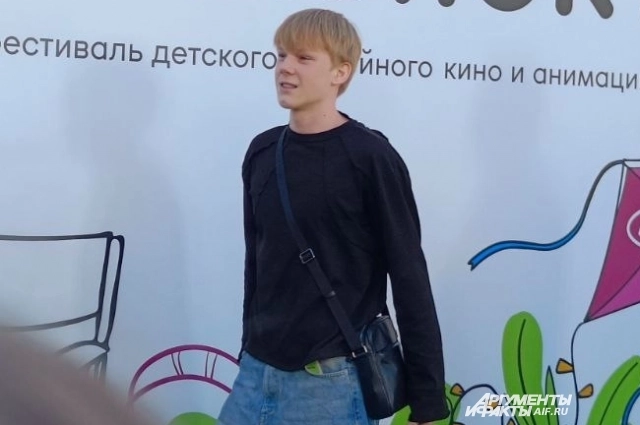 Актёр Ярослав Могильников на кинофестивале «Медвежонок» в Перми.