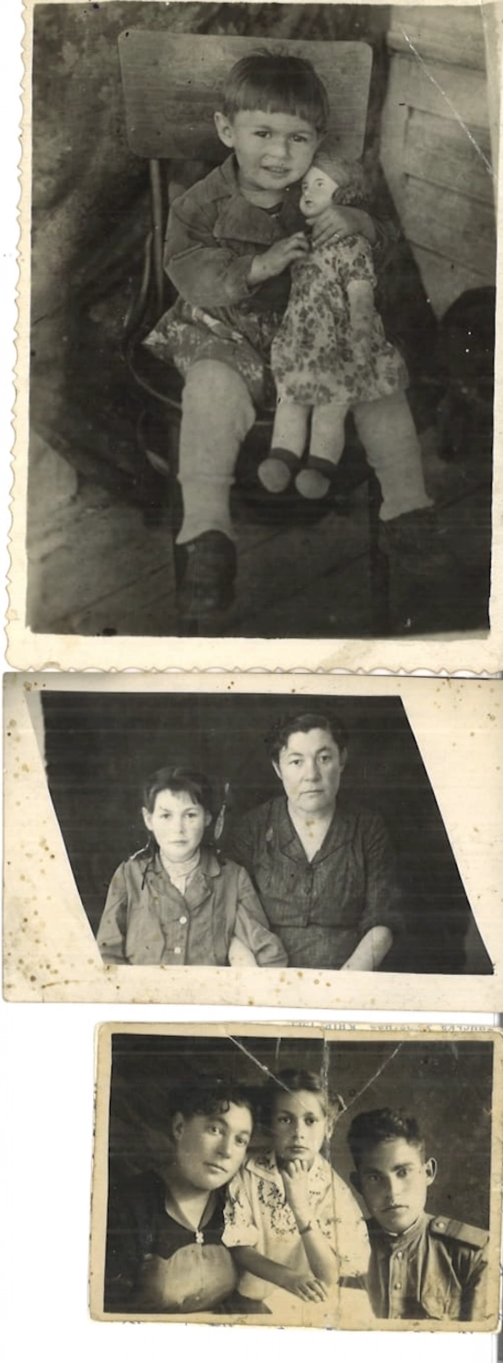 Семья Клары Иосифовны, родители и два старших брата.