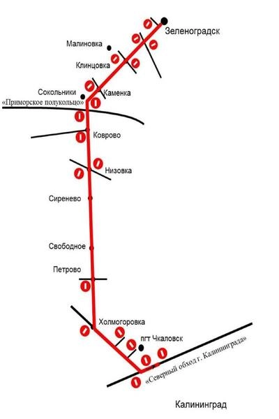 схема велопробег клг