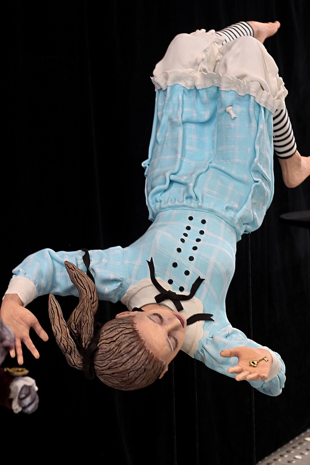 Алиса выглядит так, будто вот-вот окажется в кроличьей норе.