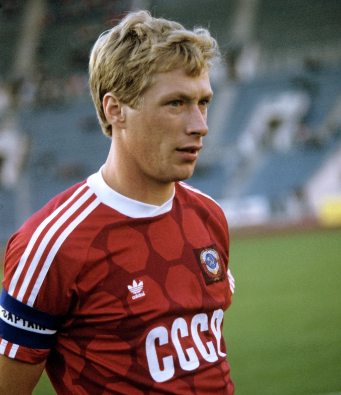 Капитан сборной команды СССР Алексей Михайличенко, 1991 г.