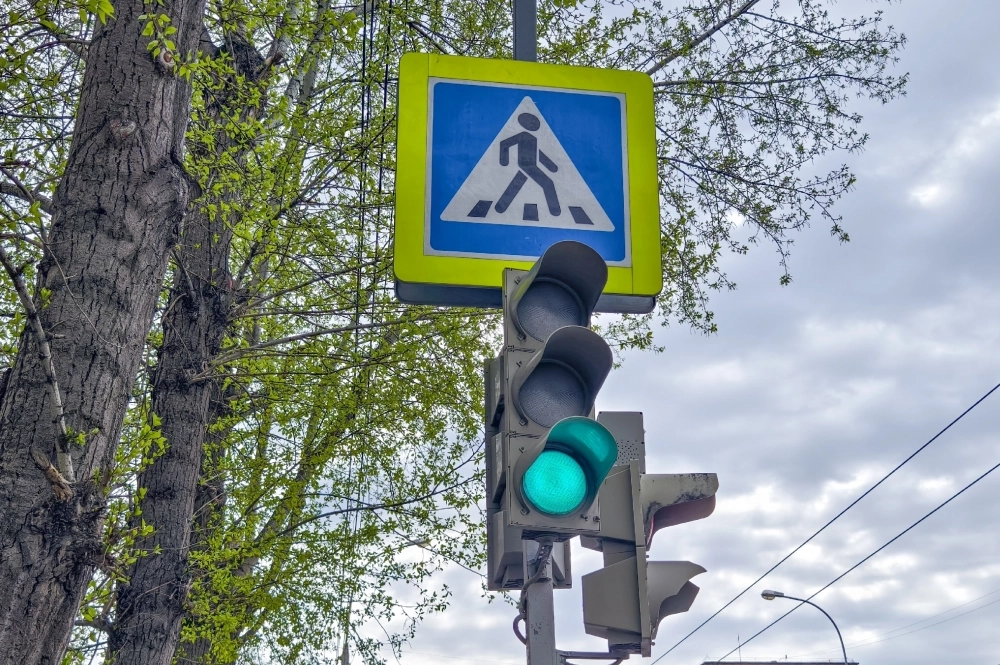 В результате аварии на участке возникла пробка.