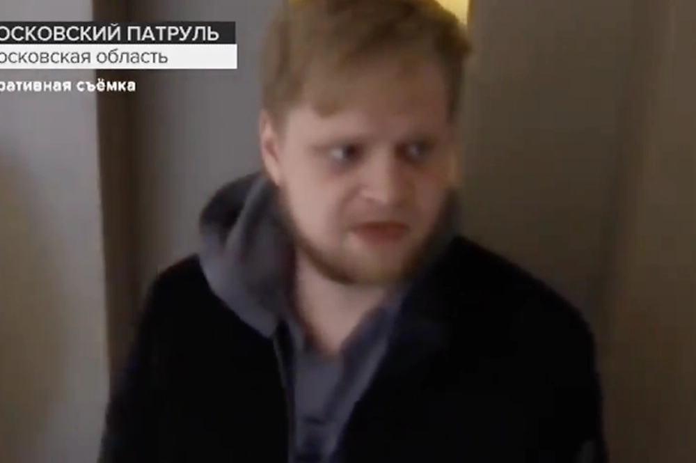 Александр Березюк на месте убийства.