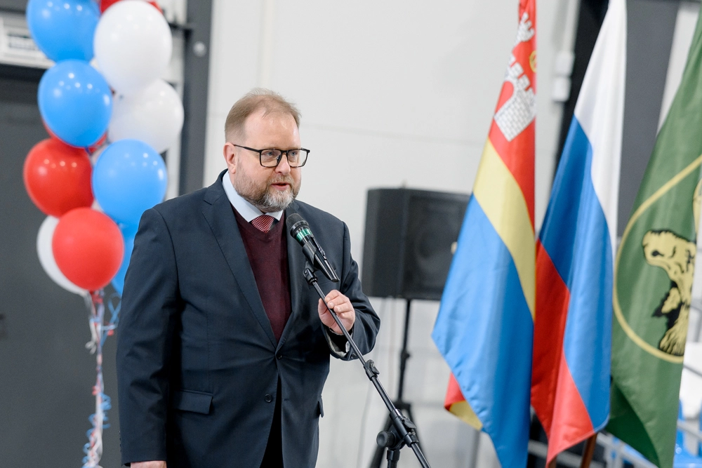 открытие спорткомплекса в славске