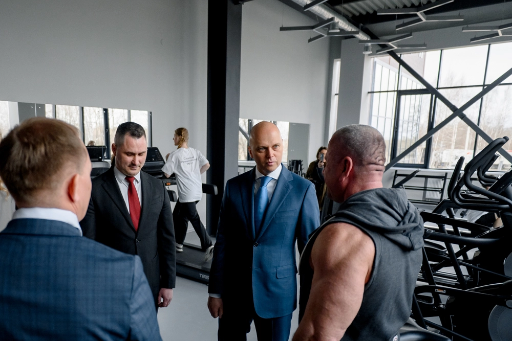 открытие спорткомплекса в славске