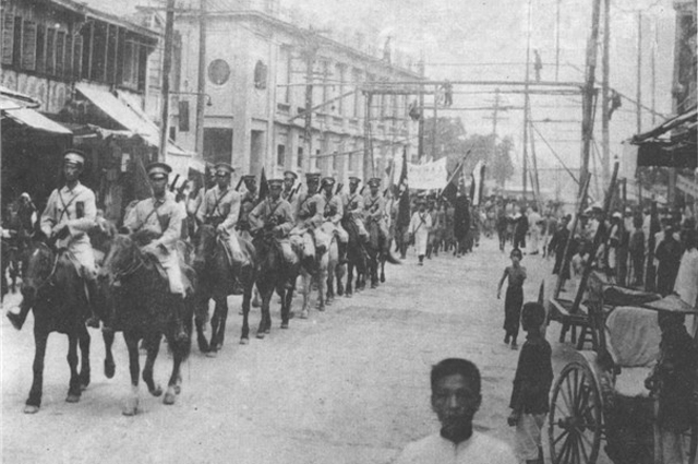 Китайская кавалерия в Харбине. 1929 год.