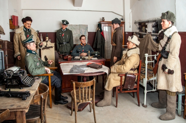Комната оперативного отделения штаба 6-й полевой армии вермахта.