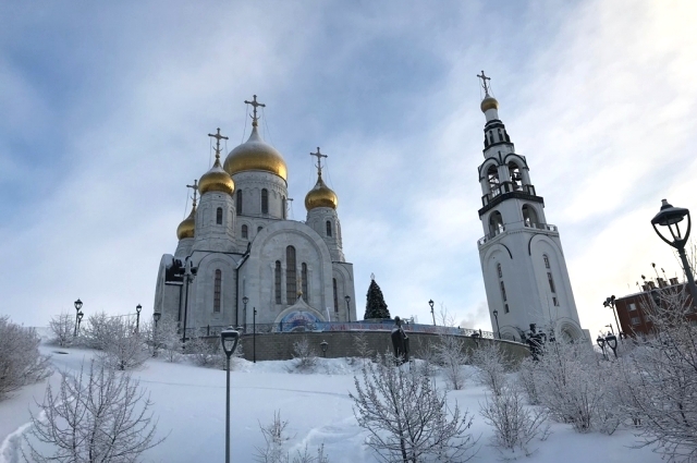 Храм Воскресения Христова в Ханты-Мансийске.