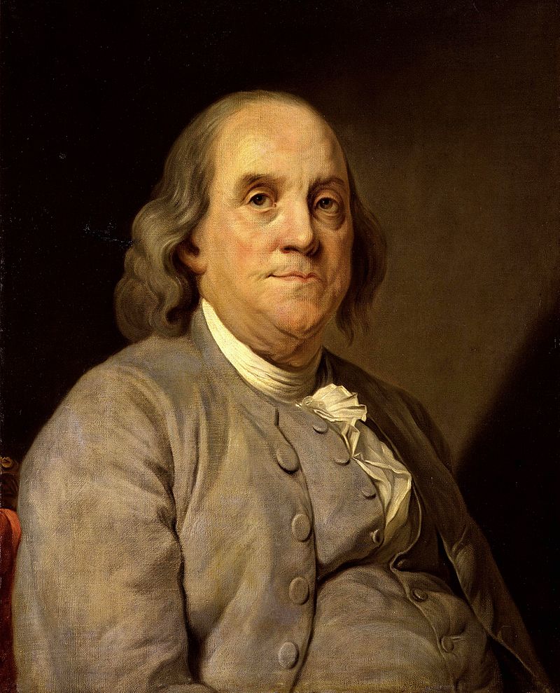 Жозеф Дюплесси, портрет Бенджамина Франклина