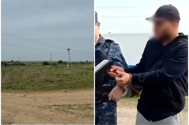 Место, где произошла трагедия. Кадры во время проверки показаний на месте.