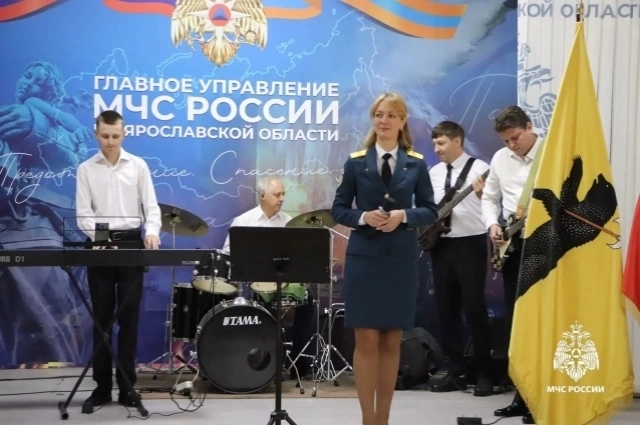 Выступление творческого коллектива на торжественной церемонии