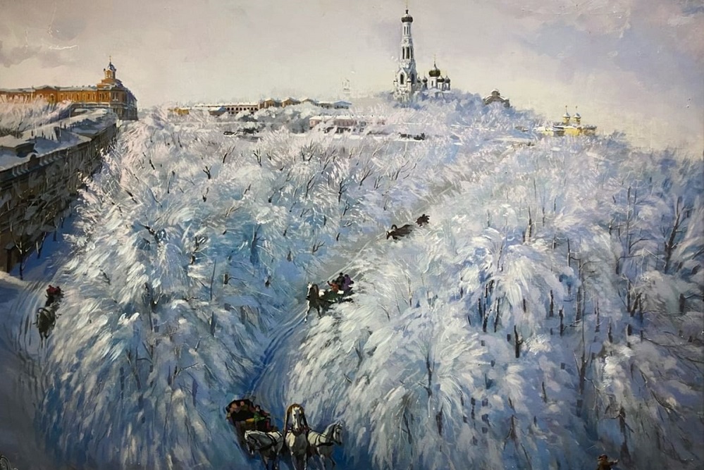Таким художник представил Ставрополь начала XIX века.
