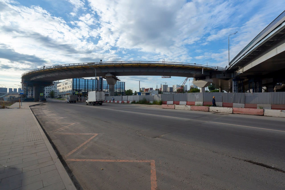 Эстакада Южного участка Московского скоростного диаметра