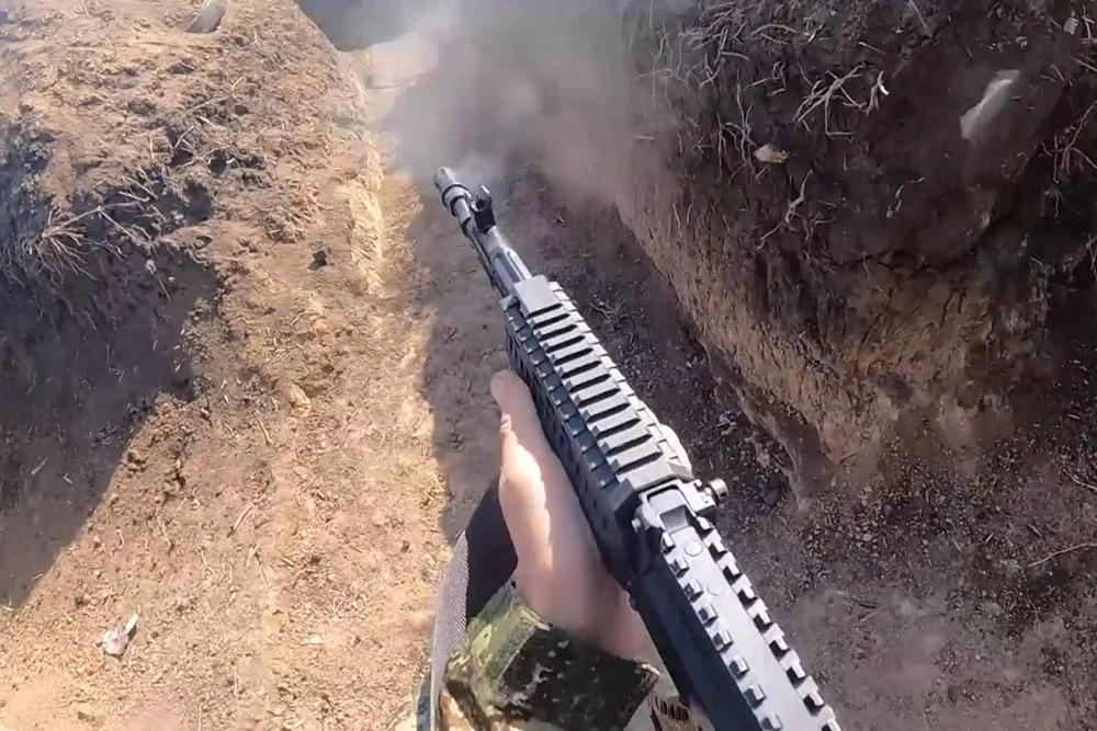 Работа штурмовиков в Днепропетровской области.