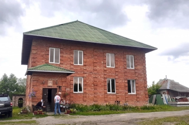 Домовый храм в келейном корпусе скита.