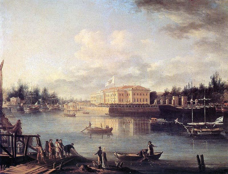 Семен Щедрин. Картина Вид Каменного острова и дворца в Санкт-Петербурге