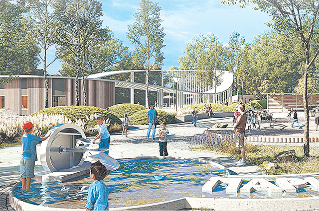 Проект детской площадки с игровым ручьём в парке «Яуза». Её оборудуют недалеко от Северодвинской улицы (на границе районов Северное Медведково и Лосиноостровский). 