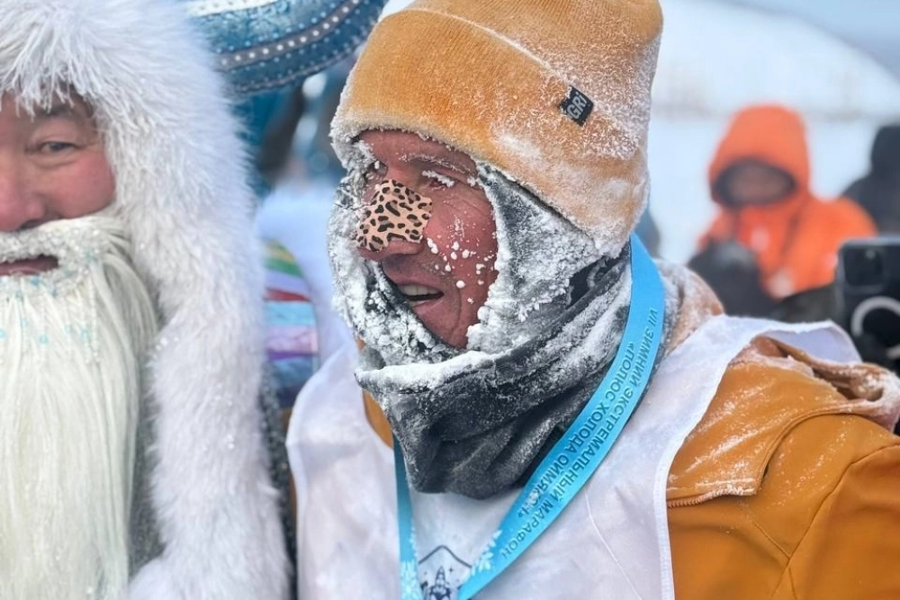Алексей Смертин на финише.