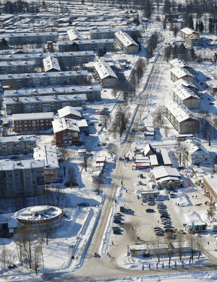 Вид на город Байкальск. Съемка с воздуха. Фото: РИА Новости/ Алексей Куденко