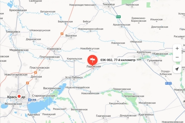 Трагедия произошла на 77-м километре автодороги «Краснодар-Кропоткин» в Усть-Лабинском районе.