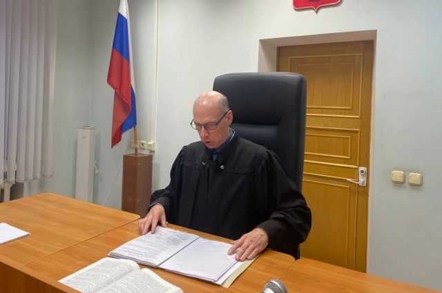 Евгений Зубрилов в зале суда. 