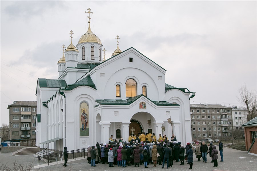 Храм Феодора Тирона в Красноярске.
