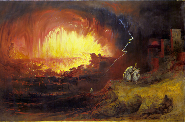 Джон Мартин, «Уничтожение Содома и Гоморры», 1852 год.