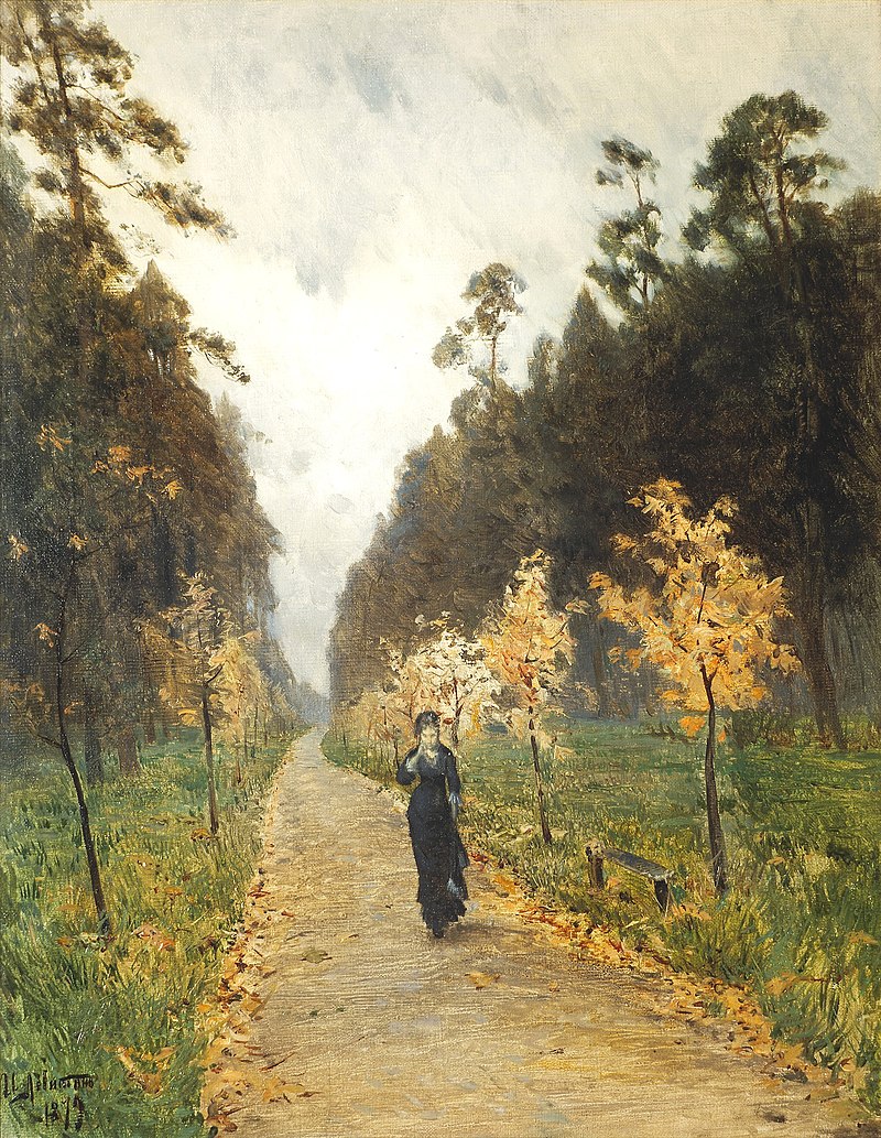 Исаак Левитан  «Осенний день. Сокольники» 1879