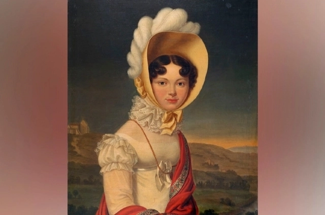 Ризенер Анри Франсуа «Портрет великой княгини Екатерины Павловны (1788-1819), дочери императора Павла l», 1813 год. 