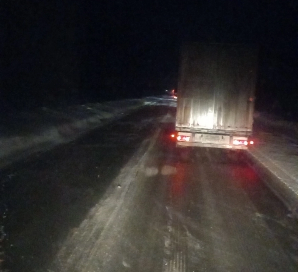 Так трасса выглядела в момент ДТП.